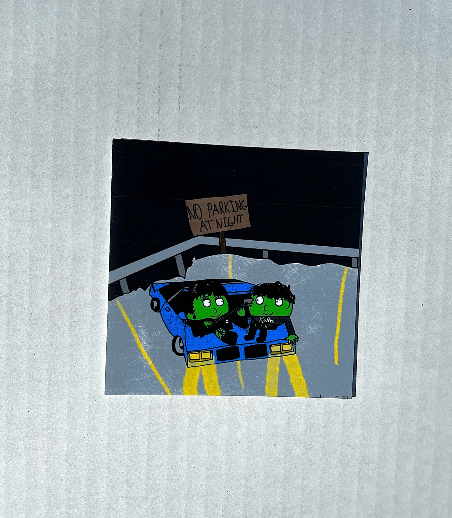 Clara & Round On a First Date Print