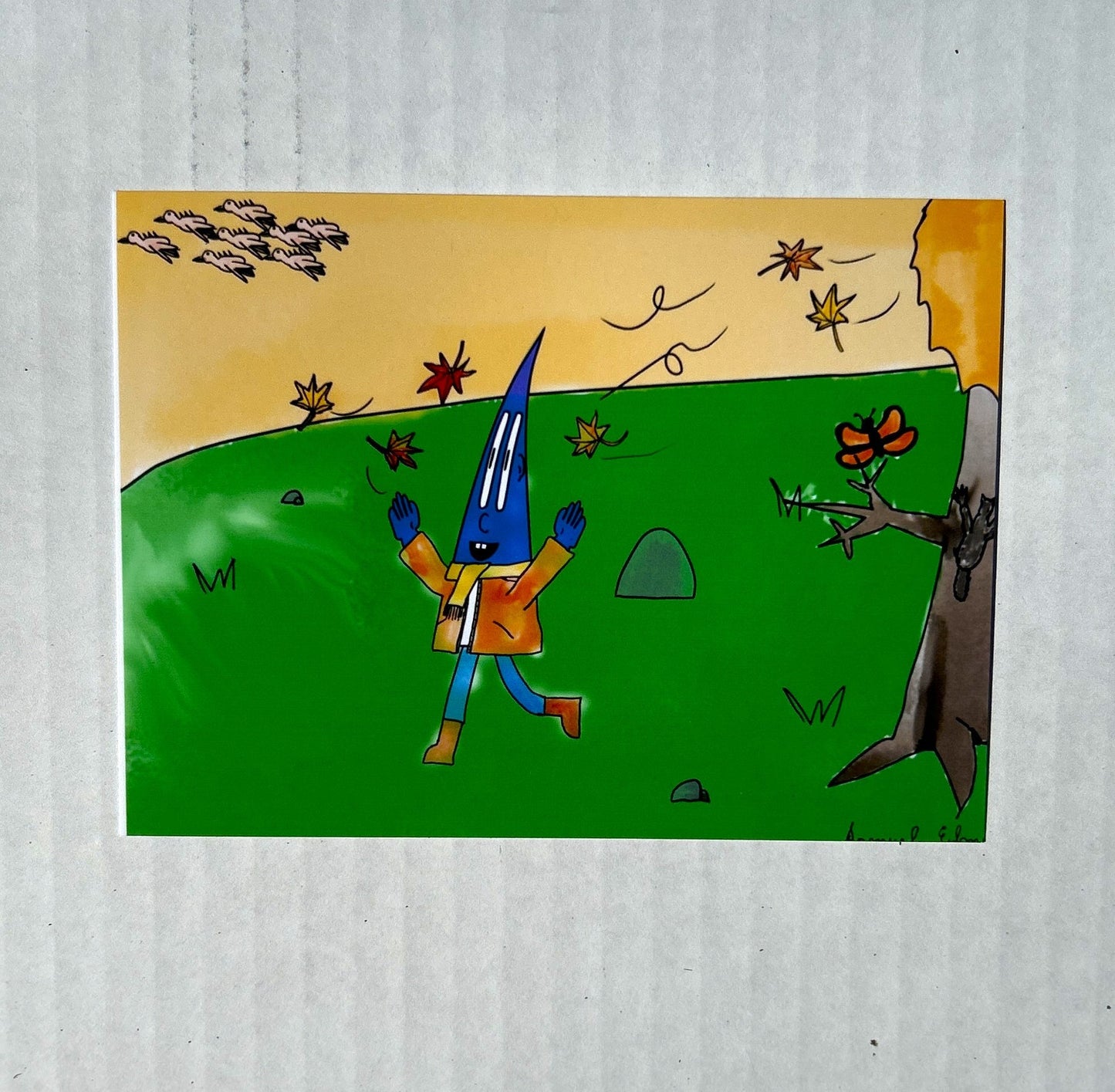 Triangle in Nature Print