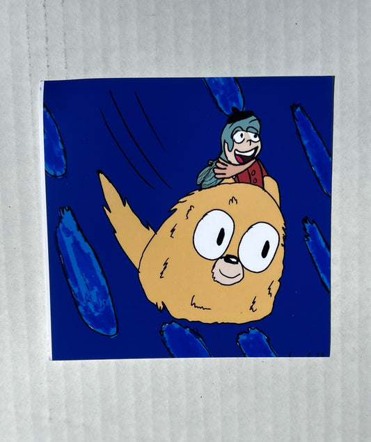 Hilda Riding Woof Print