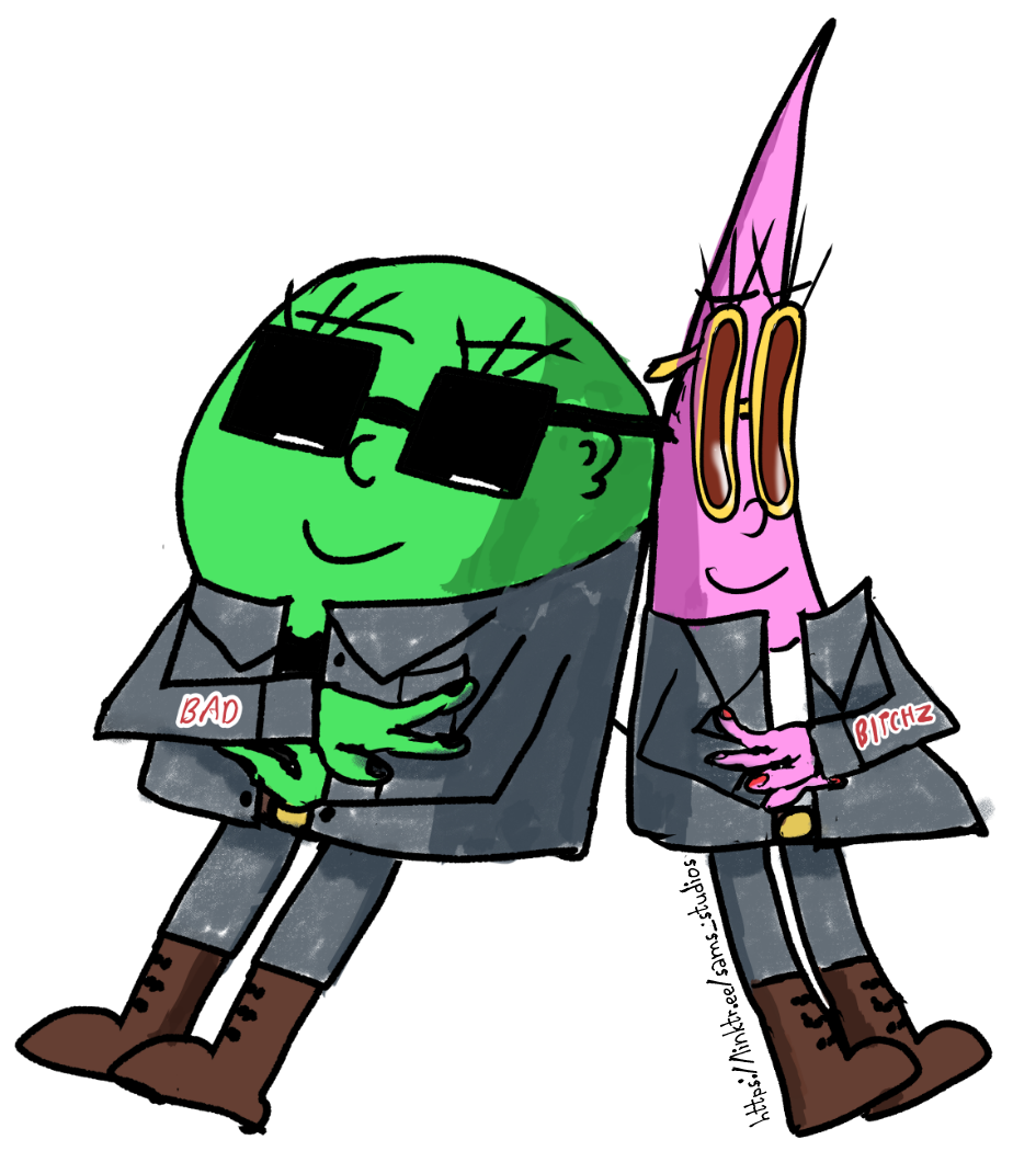 Clara & Pinky Sticker