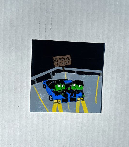 Clara & Round On a First Date Print